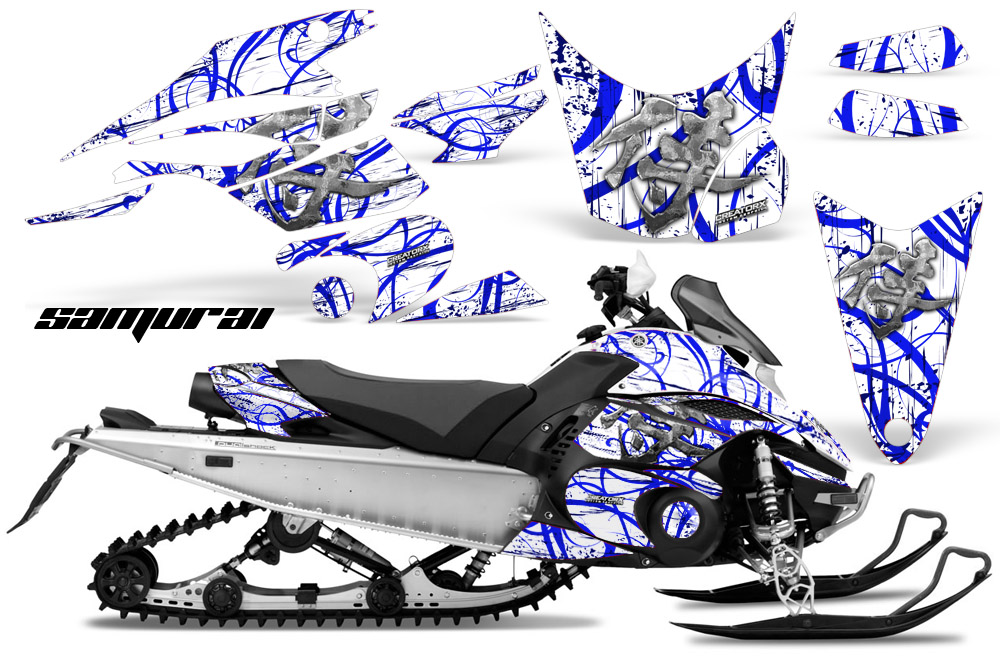 Yamaha FX Nytro 2010 Graphics Kit Samurai Blue White